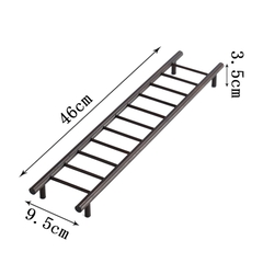 Gác chén bậc thang tre - KT: 46*9.5*3.5cm