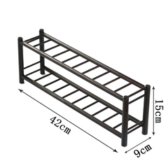 Gác chén bậc thang 2 tầng - Chất liệu Gỗ - KT: 42*15*9cm