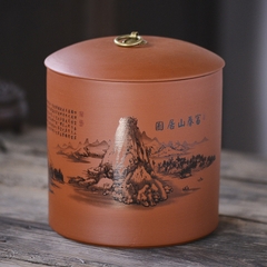 Hũ trà to  2500ml - 18x16x16cm