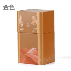Hộp thiếc đựng trà  - KT 143*82*72mm - HT37