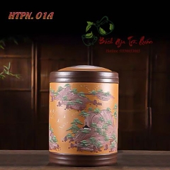 Hũ Đựng Các Dòng Trà Cỡ Lớn - HTPN04 - Màu Vàng