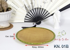 Khay nhựa giả mây tre