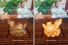Pet đổi màu để bàn trà - KT: 10*7*9CM
