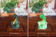 Pet đổi màu để bàn trà - KT: 7.5*5.5*12CM
