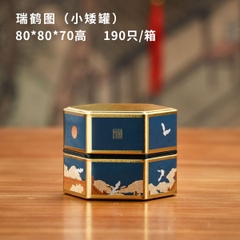 Hộp trà lục giác