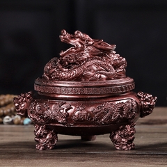 Lư xông trầm gốm + Hợp kim kèm bông chống cháy