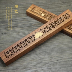 Hộp đốt trầm gỗ hoàng dương -kt : 23.*3.5*2.2cm