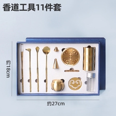 Bộ dụng cụ xông trầm hương bằng đồng