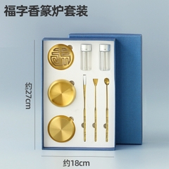 Bộ dụng cụ xông trầm hương bằng đồng