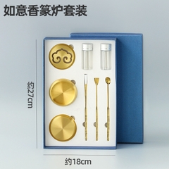 Bộ dụng cụ xông trầm hương bằng đồng