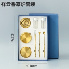 Bộ dụng cụ xông trầm hương bằng đồng