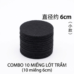 Combo 10 Miếng lót trầm - Sợi thuỷ tinh chống cháy 6cm