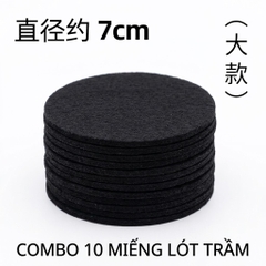 Combo 10  Miếng lót trầm - Sợi thuỷ tinh chống cháy 7cm