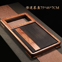 Khay gỗ óc chó kết hợp với phíp đức - không bếp - KT: 75*46*7cm