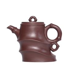 Ấm vận trúc - Tử nê - NN Tử Sa - 290ml - 10 lỗ - Đường kính tổng thể: 13,6cm Cỡ nòng: 5,4cm Chiều cao: 11cm