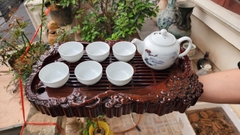 bộ ấm chén bát tràng + khay