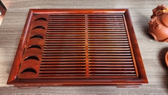 Khay nhựa nan có hốc gác chén - KT 38.5*28.5*7cm