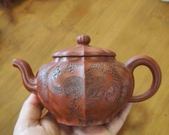 Ấm Xuân Hoa Thu Thực- Chu Nê - NN Dương Chí Cầm - Dung tích 310ml - kt 15x11x8.8cm