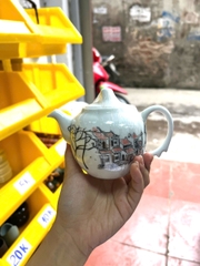 Ấm bát tràng hoạ tiết ngẫu nhiên