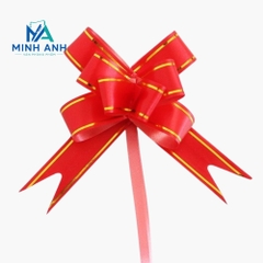Nơ Rút Lớn 5cm Màu Đỏ - Set 50 Cái Trang Trí Quà