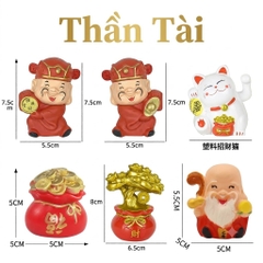 Mô Hình Thần Tài Trang Trí Bánh Kem