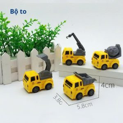 Bộ 4 Xe Công Trình Có Cót