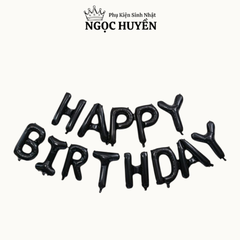 Bong bóng nhôm (bạc) bộ chữ happy birthday dùng trong sinh nhật