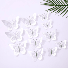 Bướm Meka 3D Trang Trí Bánh Kem | Vỉ 12c