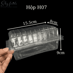 Hộp Nhựa Chữ Nhật Trong Suốt (100 Chiếc)