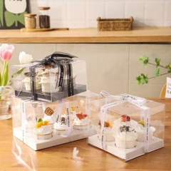 Hộp Đựng Bánh Kem Meka (10 Chiếc)