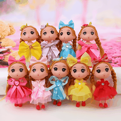 Mô Hình Mini Búp Bê Chibi Trang Trí Bánh Kem