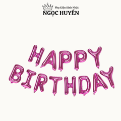 Bong bóng nhôm (bạc) bộ chữ happy birthday dùng trong sinh nhật