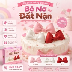 Nơ Nặn Đất Sét Nặn Trang Trí Bánh Kem 3D