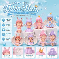 Mô Hình Chibi Thiên Thần Trang Trí Bánh Kem