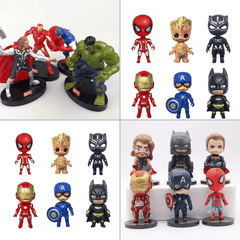 Mô Hình Siêu Anh Hùng Marvel Trang Trí Bánh Kem
