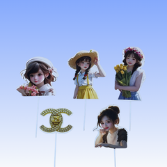 Cắm Giấy Bé Gái 25 (10set)