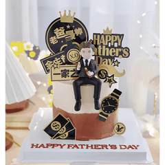 Mô Hình Đại Gia Silicone Trang Trí Bánh Kem