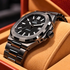 Đồng Hồ Nam Cao Cấp Olius - Đồng Hồ Cơ kính Sapphire 40mm, Máy Nhật MIYOTA, Thép không gỉ 316L đúc đặc, Chống nước 10atm