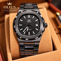 Đồng Hồ Nam Cao Cấp Olius - Đồng Hồ Cơ kính Sapphire 40mm, Máy Nhật MIYOTA, Thép không gỉ 316L đúc đặc, Chống nước 10atm