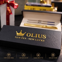 Bút Đồng OLIUS Cao Cấp từ Đồng Brass Nguyên Khối  - Bút Ký cho Doanh Nhân, thiết kể Sang trọng, Ngòi Tungsten siêu bền