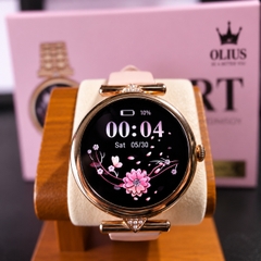 Đồng Hồ Thông Minh Nữ OLIUS Smart Watch - Màn hình 36mm AMOLED, Chống Nước- Tặng kèm dây đeo
