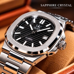 Đồng Hồ Nam Cao Cấp Olius - Đồng Hồ Cơ kính Sapphire 40mm, Máy Nhật MIYOTA, Thép không gỉ 316L đúc đặc, Chống nước 10atm