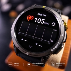 Đồng Hồ Thông Minh Nam OLIUS Smart Watch - Màn AMOLED 46mm, Chông Nước, Chống Bụi, GPS độc lập