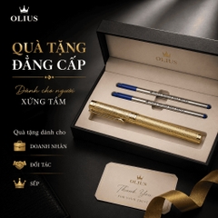 Bút Đồng, Bút Thép OLIUS Cao Cấp từ Đồng Brass Nguyên Khối  - Bút Ký cho Doanh Nhân, thiết kể Sang trọng