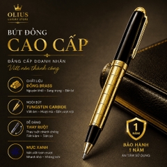 Bút Đồng, Bút Thép OLIUS Cao Cấp từ Đồng Brass Nguyên Khối  - Bút Ký cho Doanh Nhân, thiết kể Sang trọng