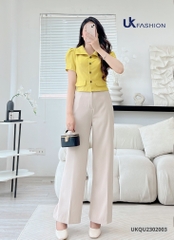 Quần Ống Rộng UK Fashion Trẻ Trung, Thanh Lịch, Hack Dáng UKQU2302003