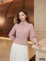 Sơ mi cổ đức 3 ly dài tay UKSM2608010 ( Áo rời không kèm các SP ghép set và PK khác )