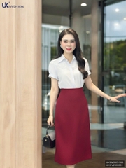 Sơ mi chéo ngực cổ đức cơ bản, dễ mặc, dễ phối đồ UKSM2501003 ( Ko kèm CV/ Quần + Phụ kiện)