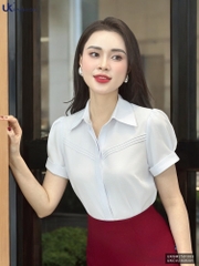 Sơ mi chéo ngực cổ đức cơ bản, dễ mặc, dễ phối đồ UKSM2501003 ( Ko kèm CV/ Quần + Phụ kiện)