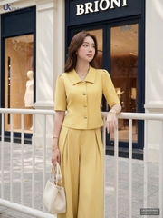 Áo cổ lá tay cúc nấm UKSM2609002 ( Áo rời không kèm CV/QU/PK )